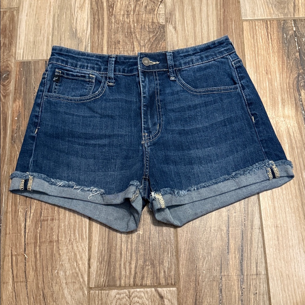 Kancan Mid Rise Denim Shorts